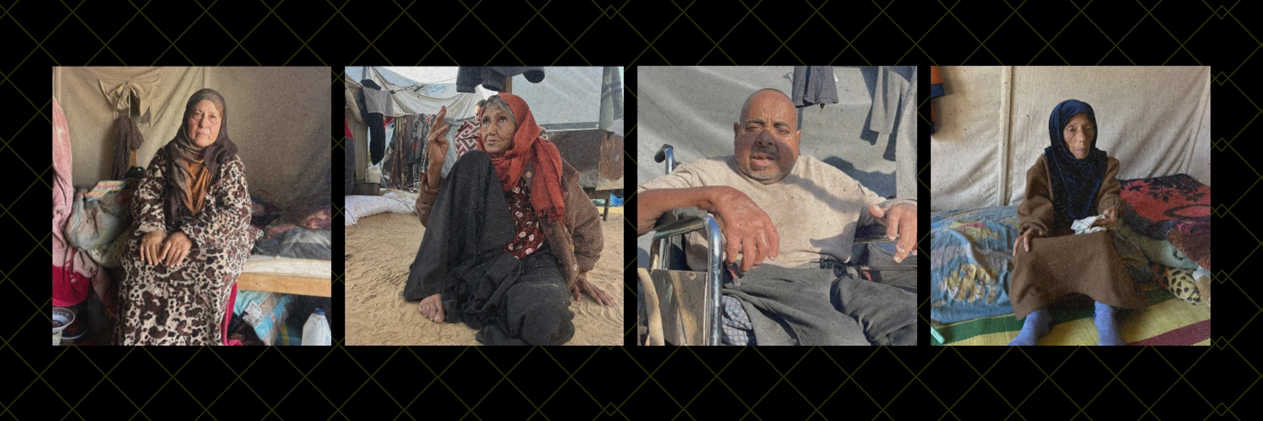 Ältere Menschen im Gazastreifen leiden unter einer Gesundheitskrise durch Blockade von Hilfsgütern, Medikamenten und Arbeitsverboten. © Amnesty International