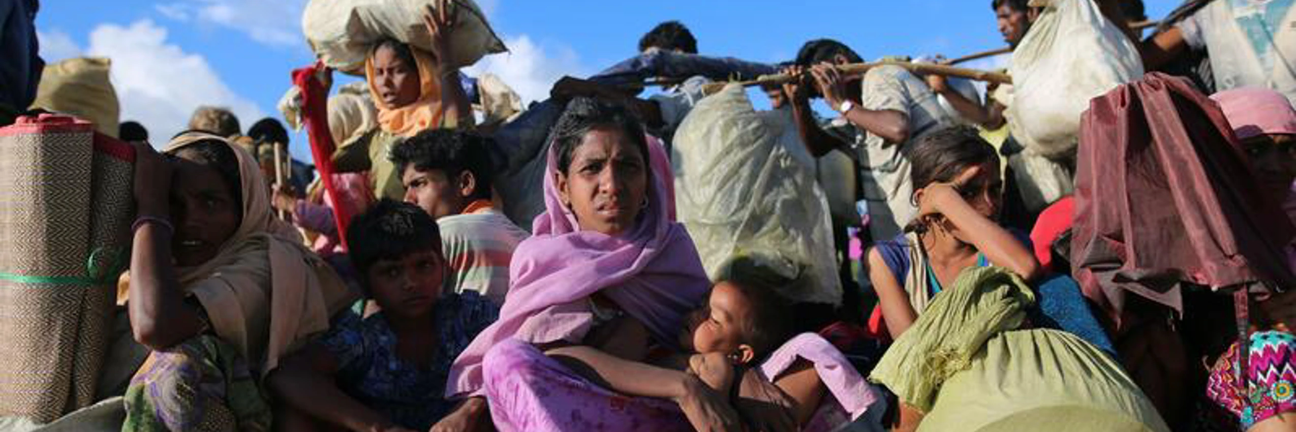 © Schutzsuchende Rohingya, die vor den Gewalttaten des myanmarischen Militärs nach Bangladesch geflohen sind, Okt. 2017 / IMAGO / ZUMA Press