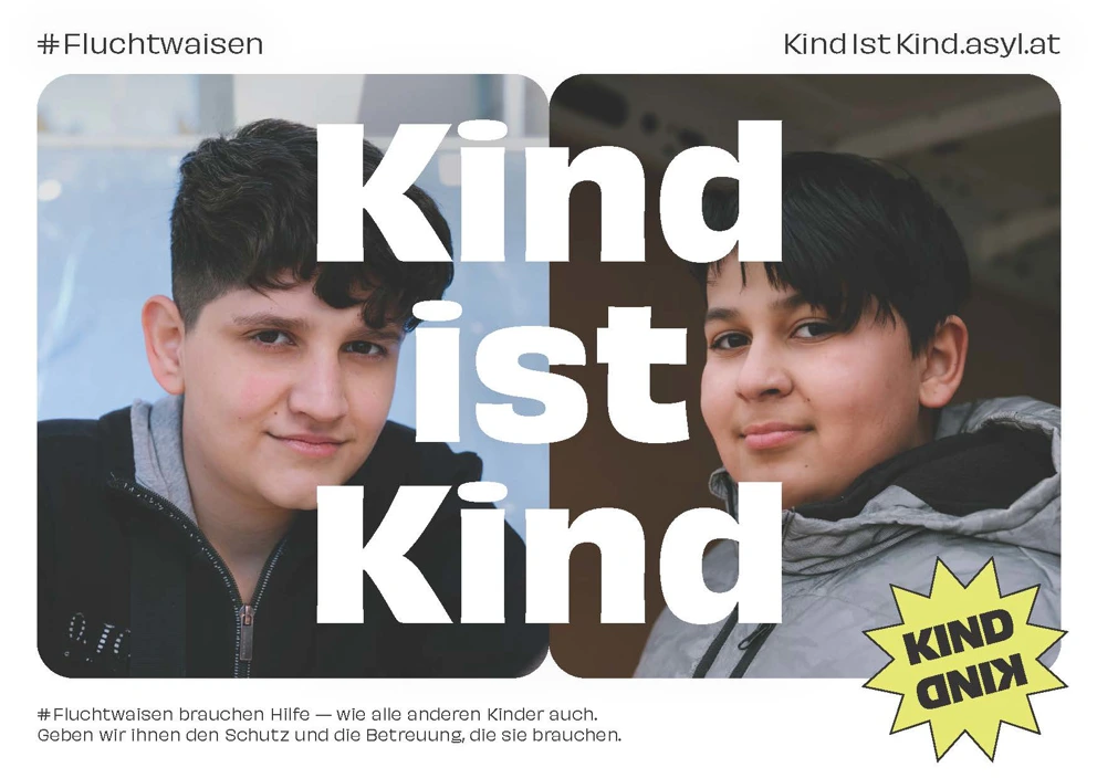 Fluchtwaisen Karte Burschen Vorderseite