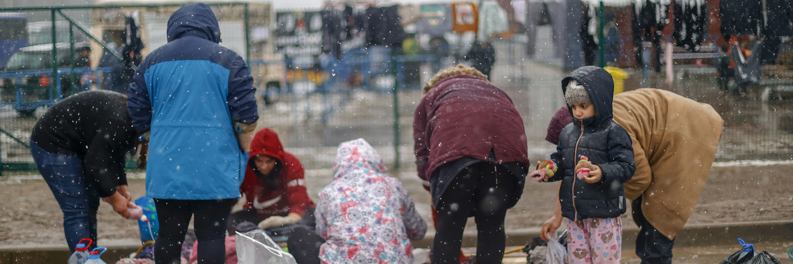 © Gewalt erleben Migrant*innen an der Grenze von Belarus zu Polen (Bild Grodno/Belarus), Litauen und Lettland / Sefa Karacan/Anadolu Agency via Getty Images