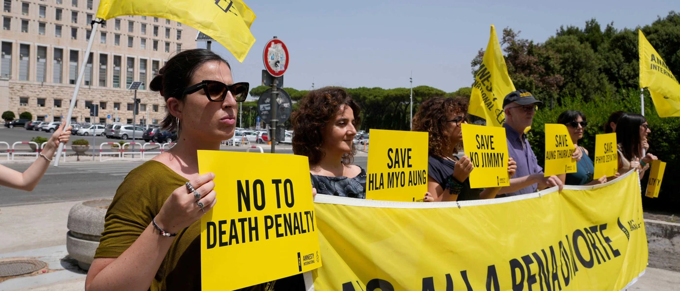 Protest Gegen Todesstrafe ADAM 290886 C Alamy Stock Photo 01 07 2023