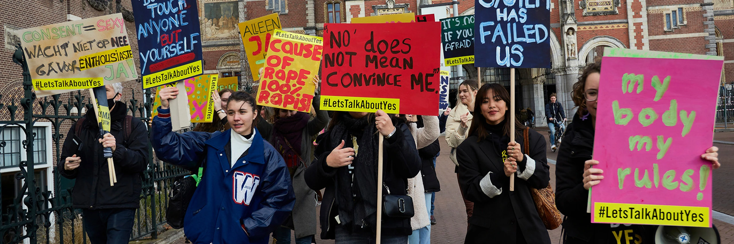 © Amnesty-Protest in der niederländischen Hauptstadt Amsterdam gegen sexualisierte Gewalt (Jänner 2022) / Amnesty International, Foto: Pierre Crom