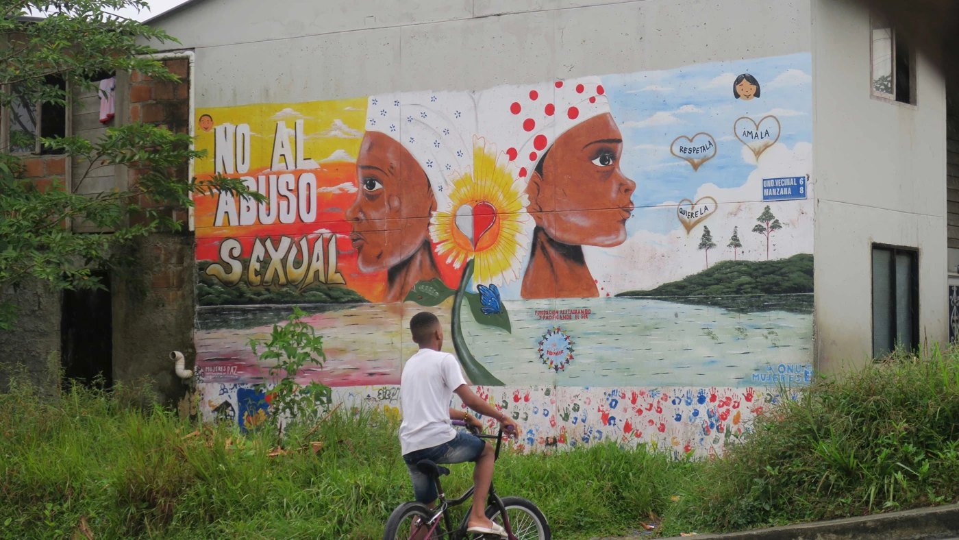 Murial Gegen Sexuelle Gewalt In Buenaventura, Kolumbien ADAM 266692. C Duncan Tucker Amnesty International