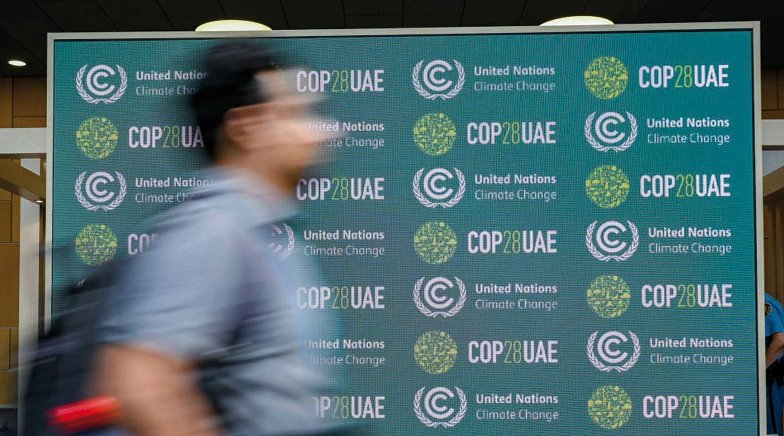 Cop28 Vae Banner ADAM 292074 C Photo By Sascha Schuermann Getty Images 03 07 2024