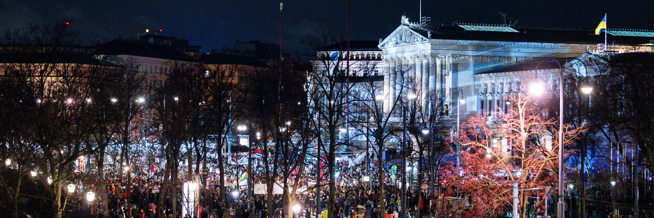 Demo für Menschenrechte und gegen Rassismus am 26.1.2024 in Wien © EVA MANHART / APA / picturedesk.com