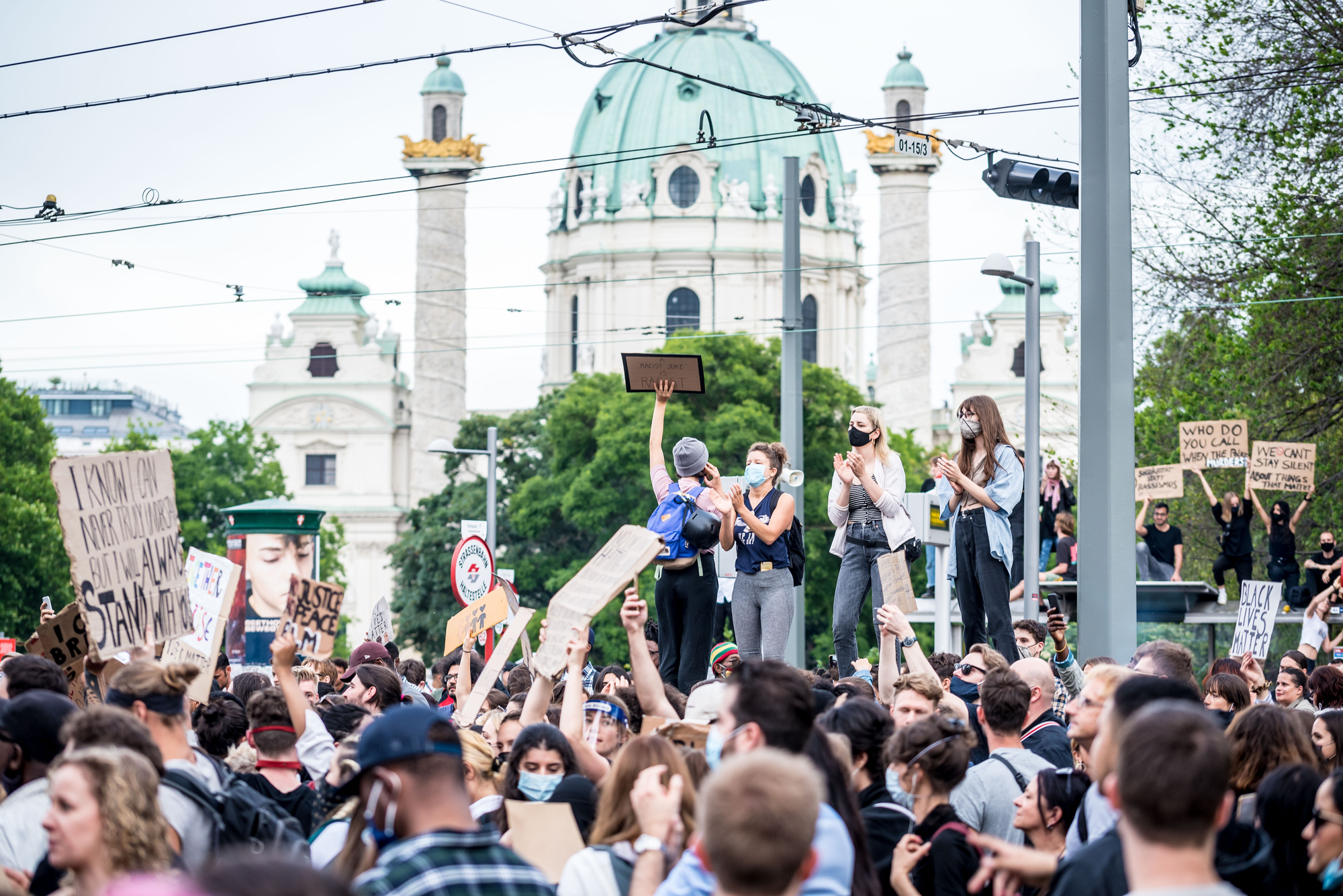 Black Lives Matter Proteste in Wien, Juni 2020  © Christopher Glanzl / Amnesty International Austria