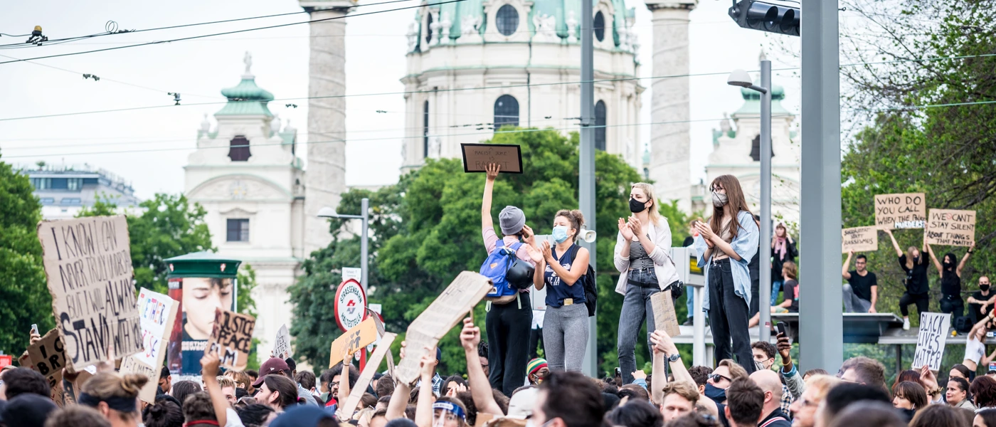 Black Lives Matter Proteste in Wien, Juni 2020 © Christopher Glanzl / Amnesty International Austria