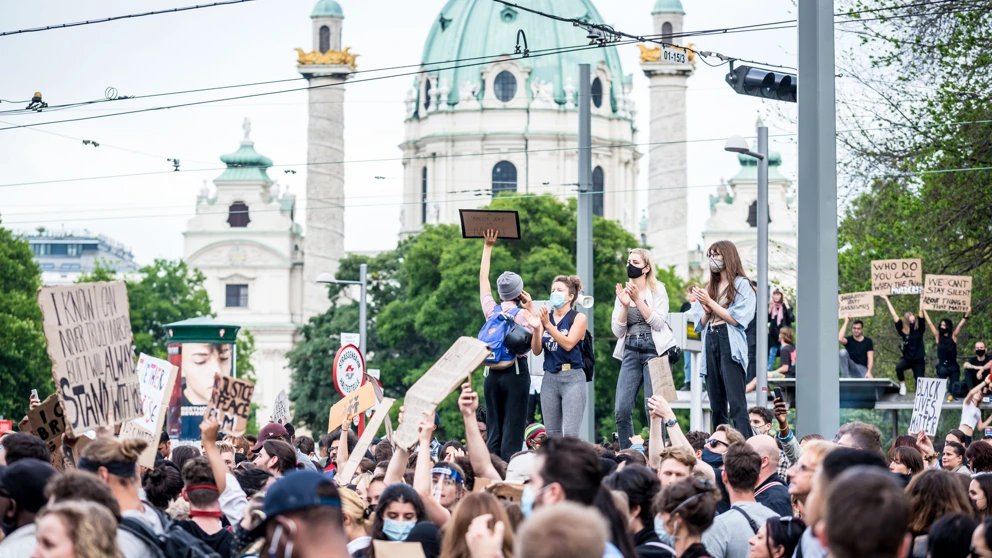 Black Lives Matter Proteste in Wien, Juni 2020 © Christopher Glanzl / Amnesty International Austria