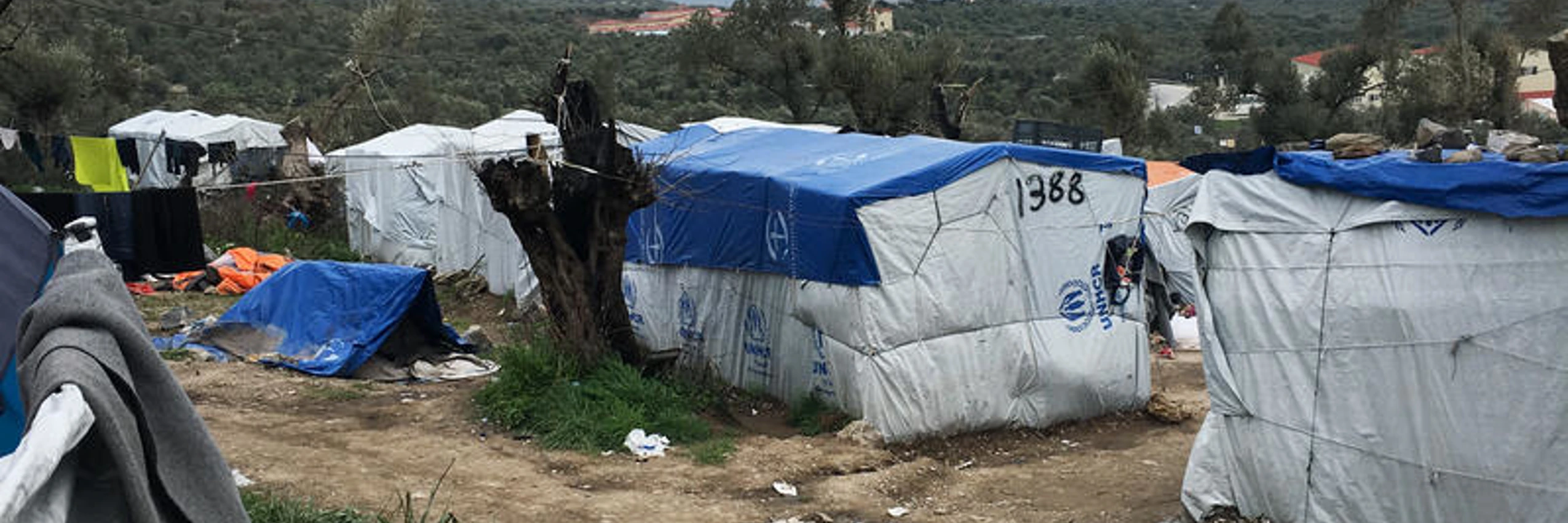 © Zelte im Flüchtlingslager Moria auf der griechischen Insel Lesbos im März 2018 Amnesty International /Yara Boff Tonella