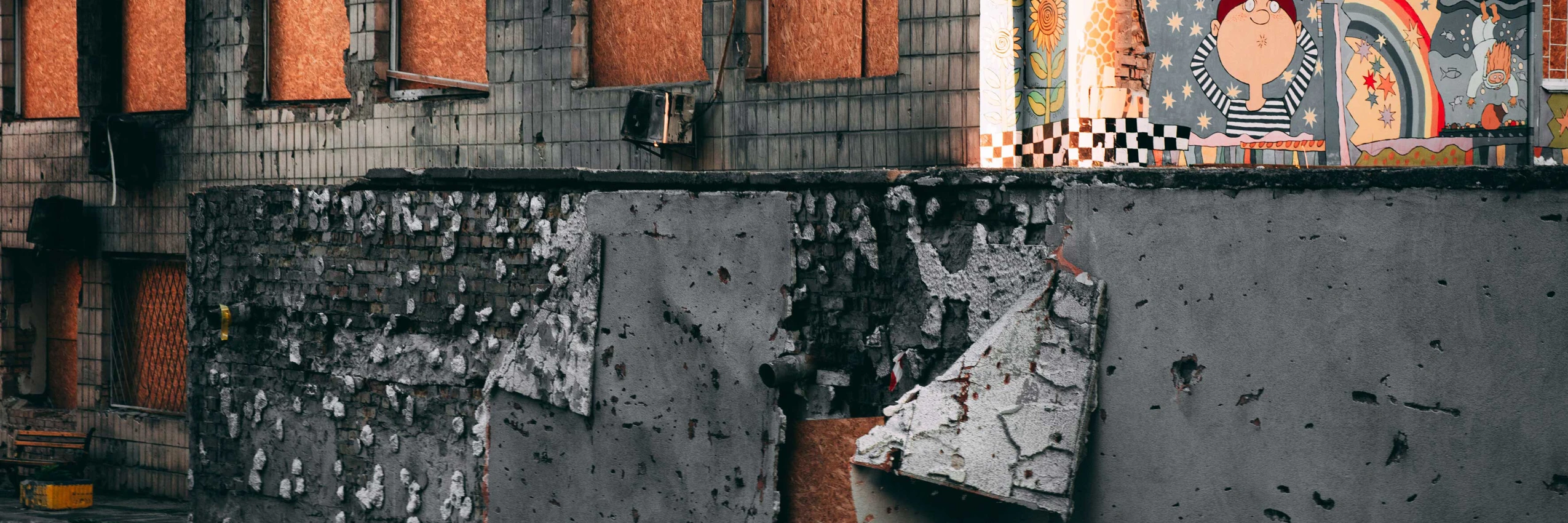 Das Okhmatdyt Kinderspital in Kiew, das größte Kinderspital der Ukraine, nach einem russischer Luftangriff am 8. Juli 2024. © Joël Gugler