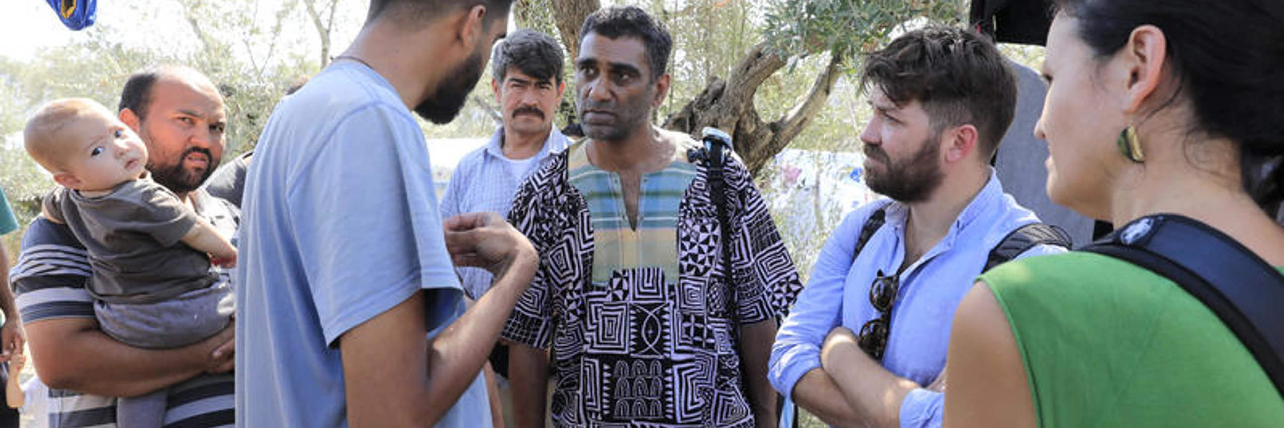 © Amnesty-Generalsekretär Kumi Naidoo im Flüchtlingslager Moria auf Lesbos am 4. Oktober 2018 / Amnesty International, Foto: Giorgos Moutafis