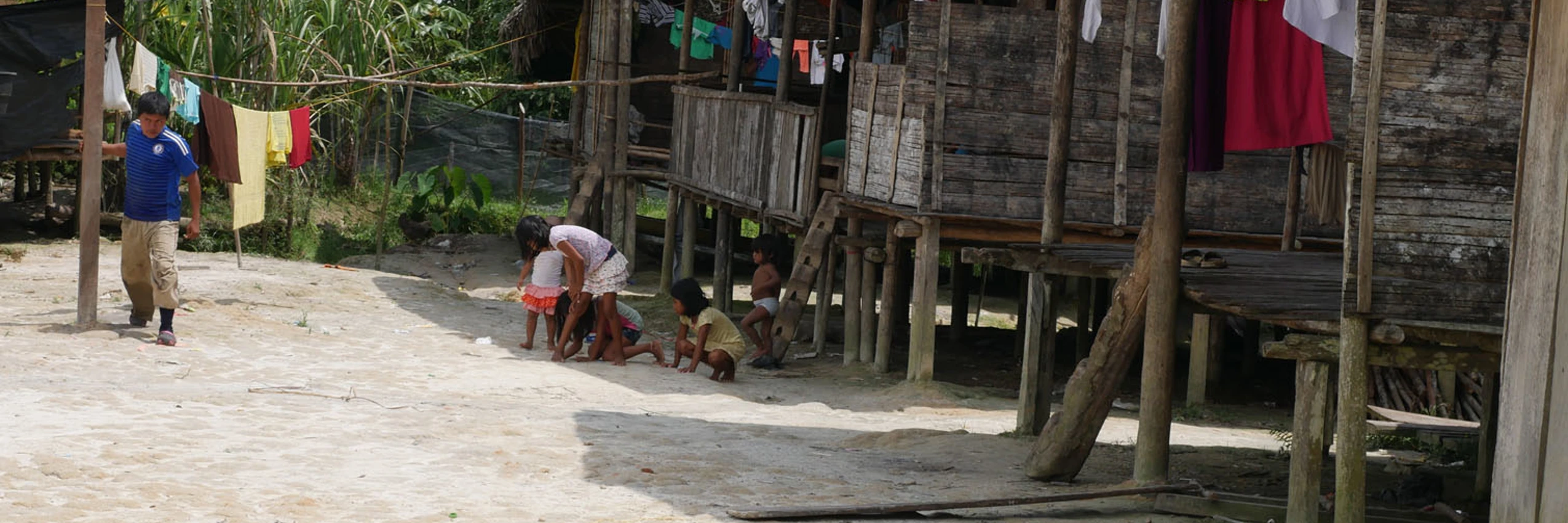 © Vertriebene Kinder in einem Lager bei Quibdo, Chocó / Amnesty International