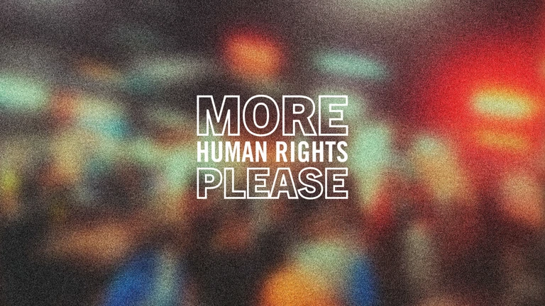 @ © Hintergrundbild: Colin Lloyd / Grafikdesign: Amnesty International