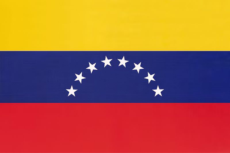 Venezuela Fahne Ohne Wappen