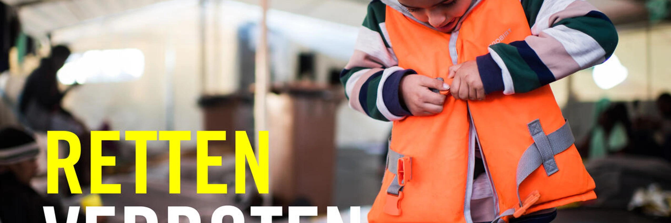 © Chris Grodotzki / jib collective for Sea-Watch / Dieser Bub wurde im Dezember 2018 von der "SeaWatch3" im Mittelmeer gerettet.