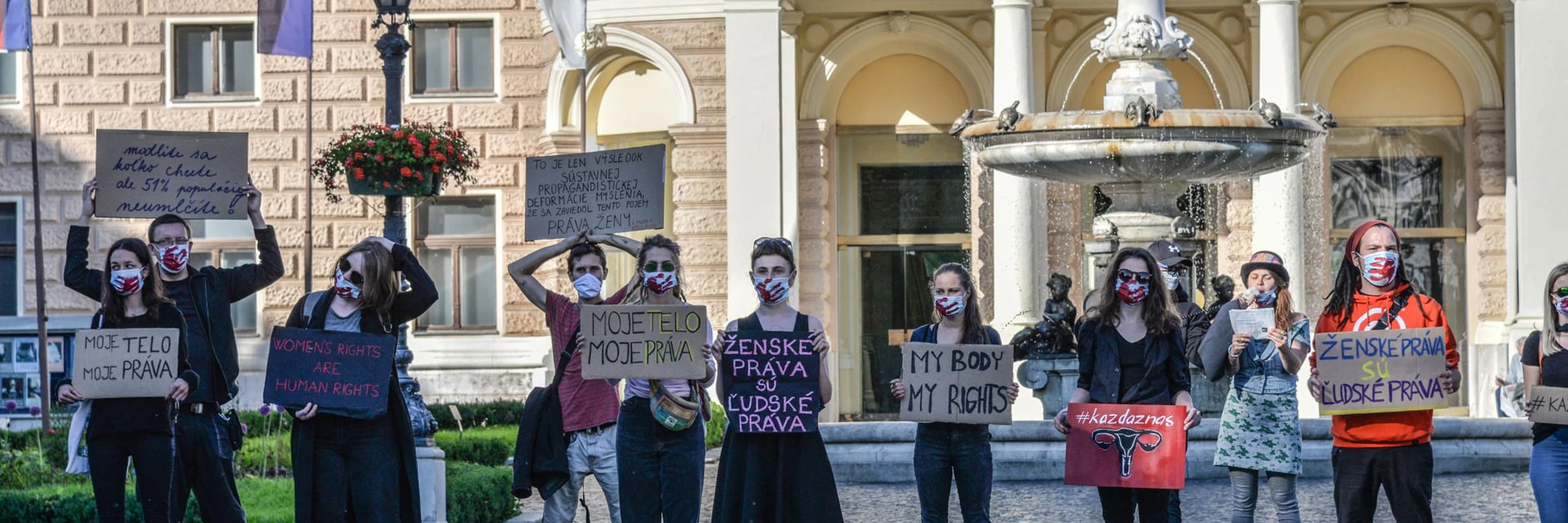 © Women Street Action in Bratislava, Spring 2020, Tibor Woodyman, Alexandra Demetrianova