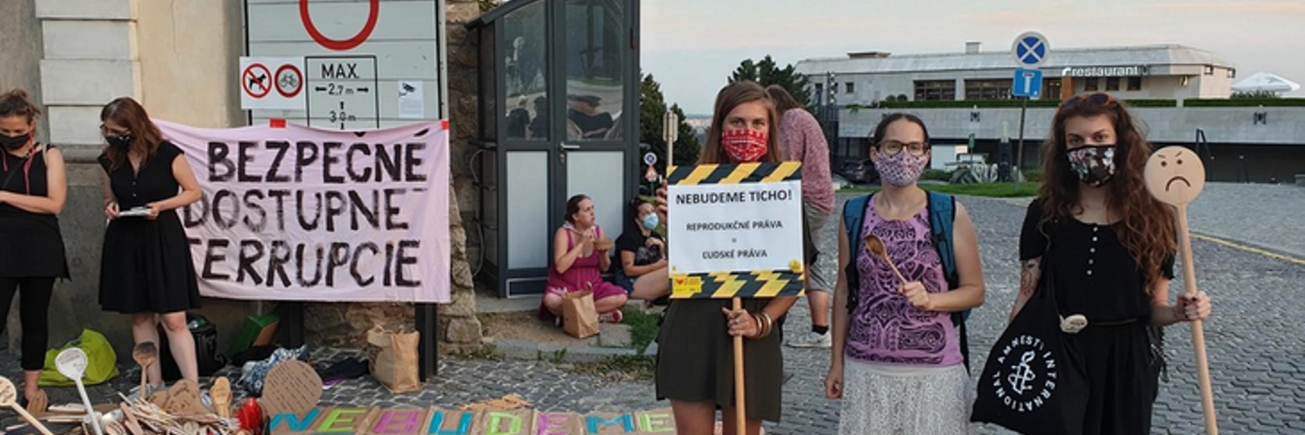 © Protest for reproductive rights in front of the Slovak parliament building, Slovakia, Bratislava, September 17, 2020, AI Slovakia