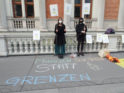 Mahnwache Menschen Schützen