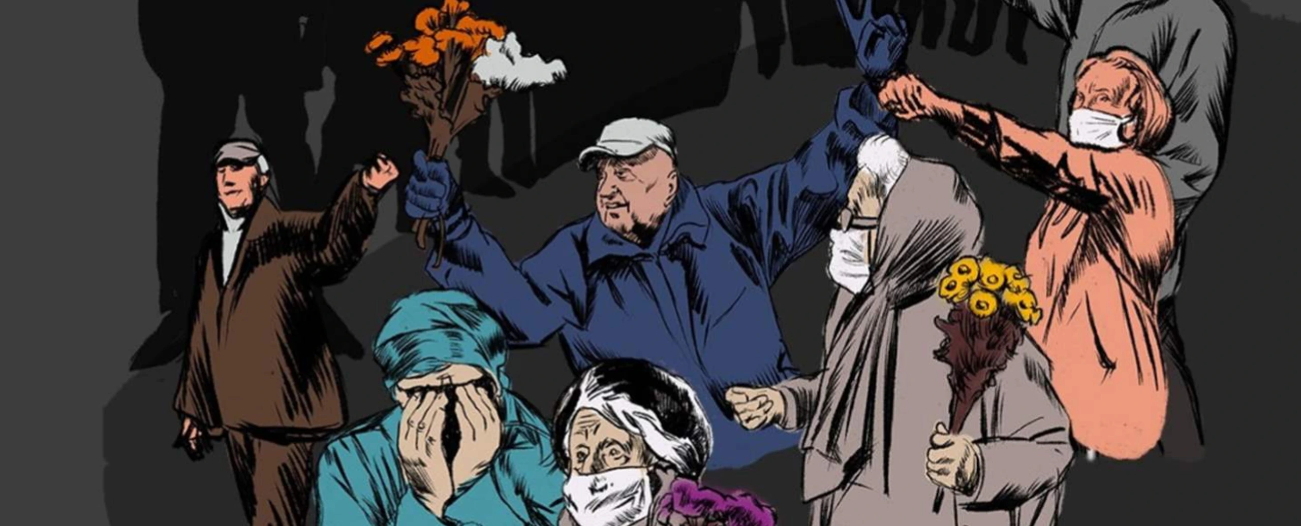 Belarus Protest Aeltere Menschen Marsch Der Weisheit