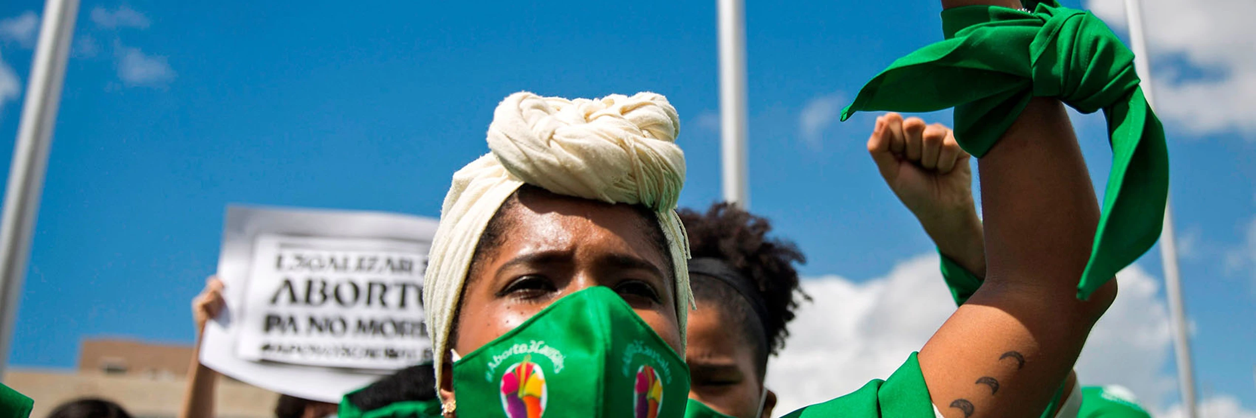 © Demonstration vor dem Nationalkongress in Santo Domingo für die Legalisierung von Schwangerschaftsabbruch (6. Oktober 2020)/ ERIKA SANTELICES/AFP/Getty