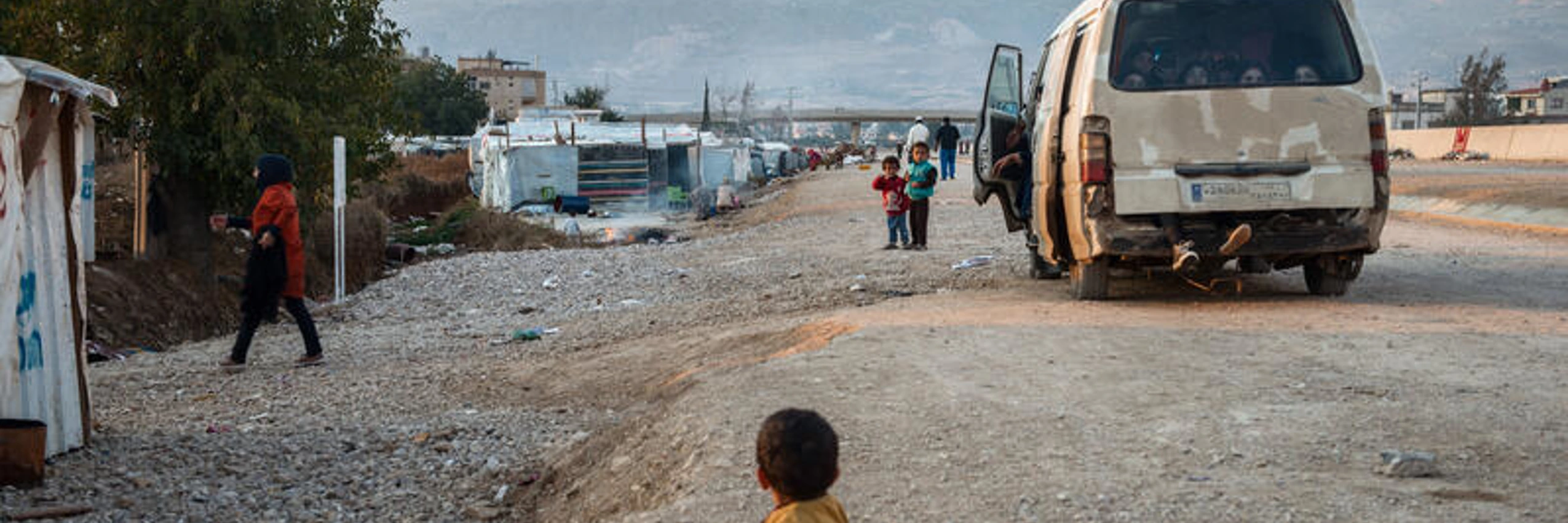 © Ein syrisches Flüchtlingslager in der libanesischen Bekaa-Ebene 2015 / Giles Clarke/Getty Images Reportage