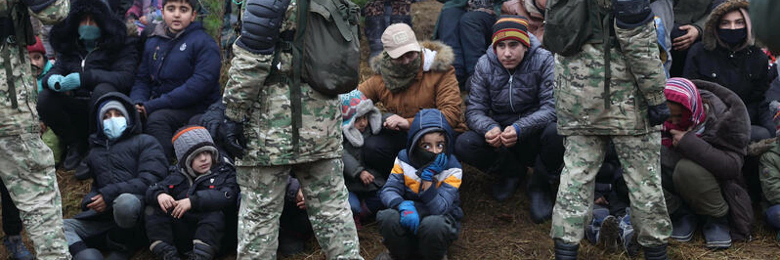 © Schutzsuchende an der polnisch-belarussischen Grenze am 14. November 2021 / IMAGO / ITAR-TASS