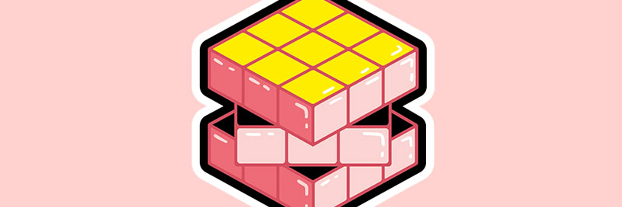 2 Sticker Legequiz Rubik RGB HG