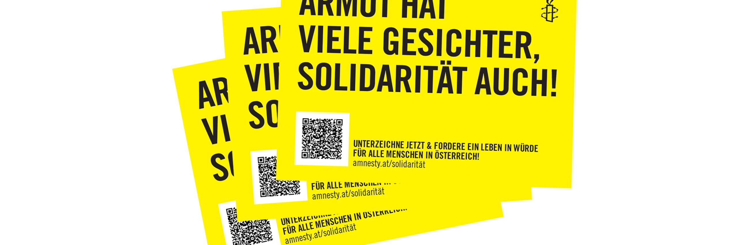 Sticker Armut Hat Viele Gesichter. Solidarität Auch! 10Er Pack Website Header