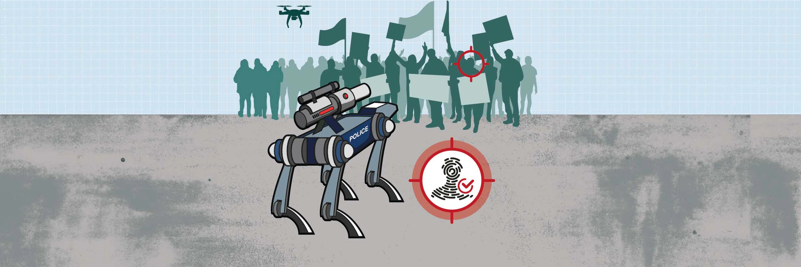 Illustration autonomer Waffensysteme © Amnesty International