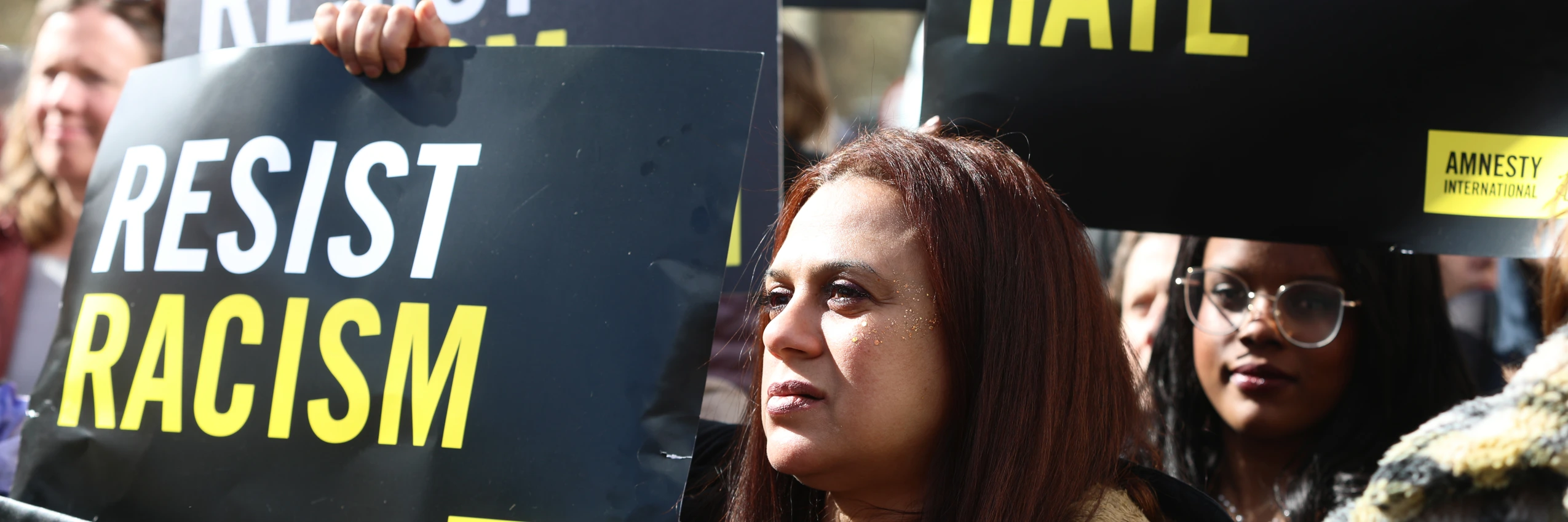 Eine Demo für Menschenrechte in London im Jahr 2026 © Marie-Anne Ventoura