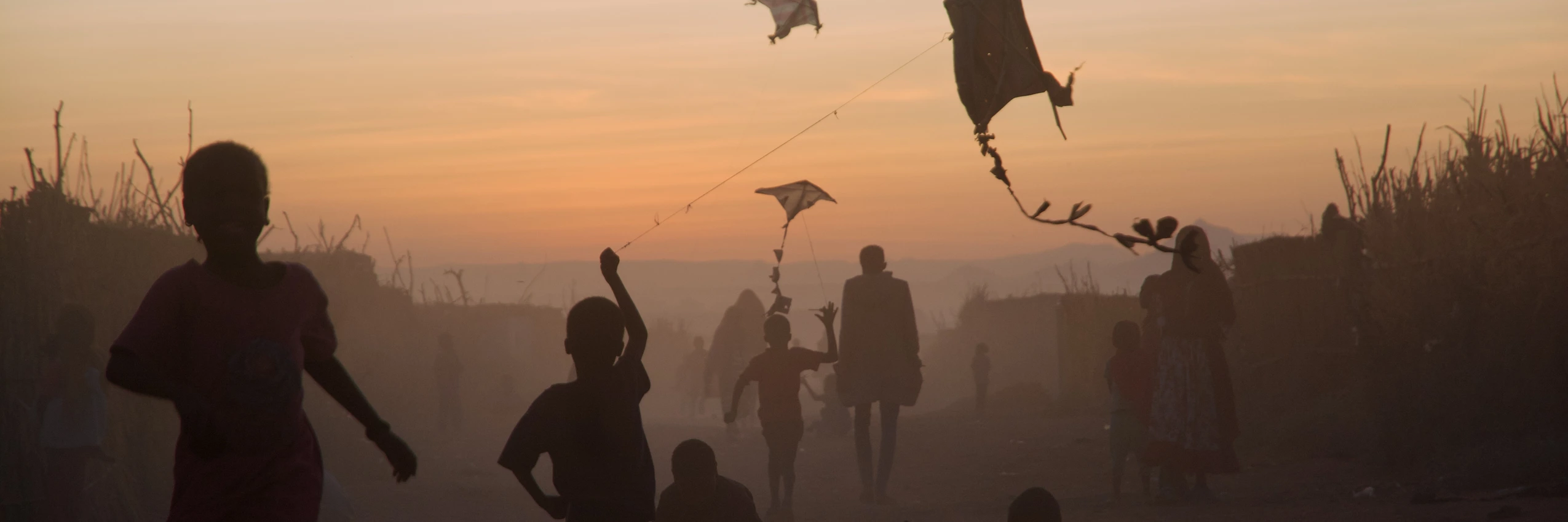 Kinder spielen in einem Lager für Geflüchtete im Sudan im Jänner 2026 © Private
