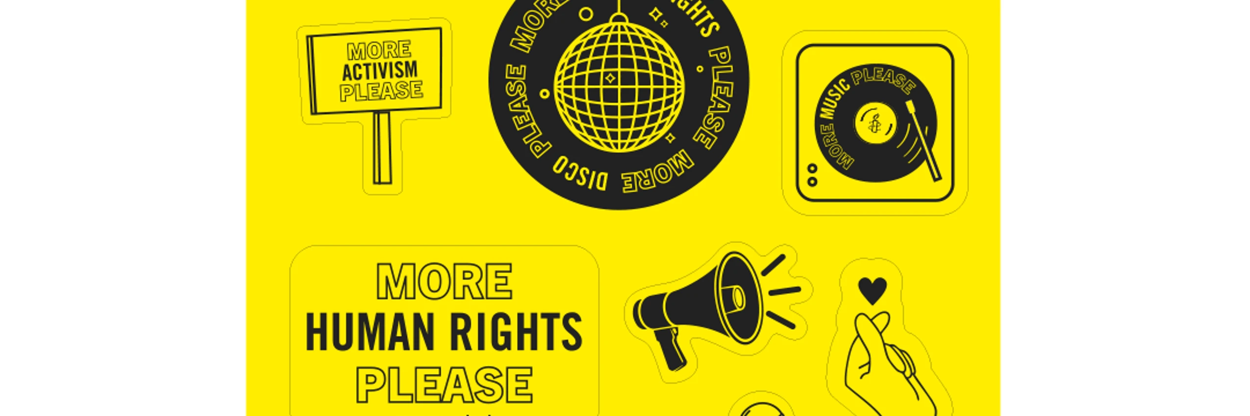 Stickerbogen Quadratisch