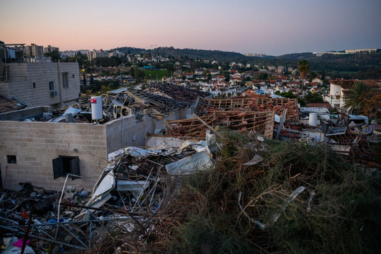 Neun Zivilpersonen wurden bei dem iranischen Raketenangriff auf Israel getötet. @ 2026 Getty Images 