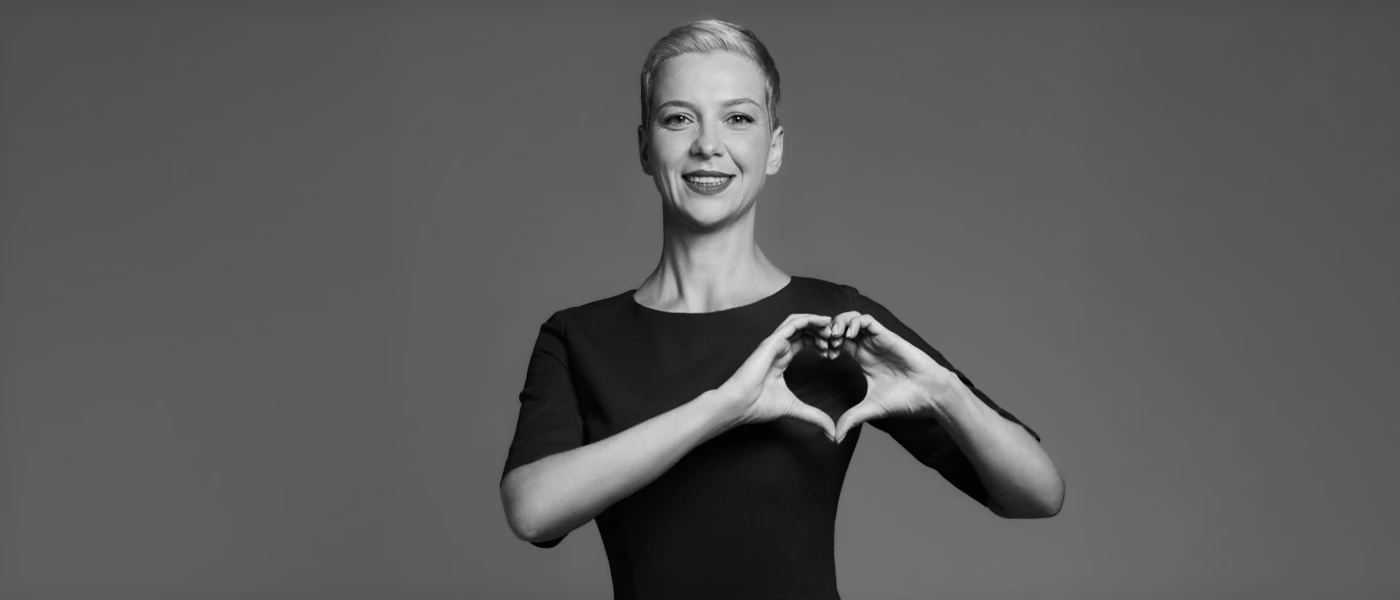 Portrait von Maryia Kalesnikava © Viktar Babaryka HQ, Foto Pasha Kritchko