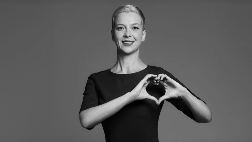 Portrait von Maryia Kalesnikava © Viktar Babaryka HQ, Foto Pasha Kritchko