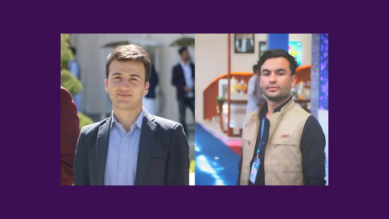 Afghanistan Ahmad Fahim (links im Bild), Azimi Seddiqullah Afghan (rechts) @ privat