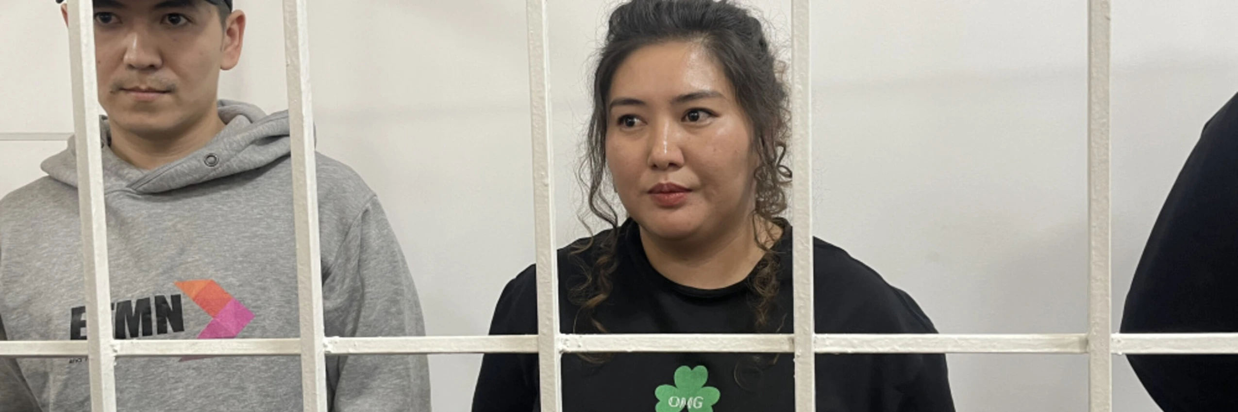Die Journalistin und Menschenrechtsverteidigerin Makhabat Tazhibek-kyzy vor Gericht © Toktosun Shambetov (RFE/RL)