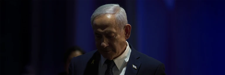 Gegen den israelischen Premierminister Benjamin Netanjahu wurde vom Internationalen Strafgerichtshof ein Haftbefehl für Kriegsverbrechen und Verbrechen gegen die Menschlichkeit erlassen. @  Leo Correa / AP / picturedesk.com 