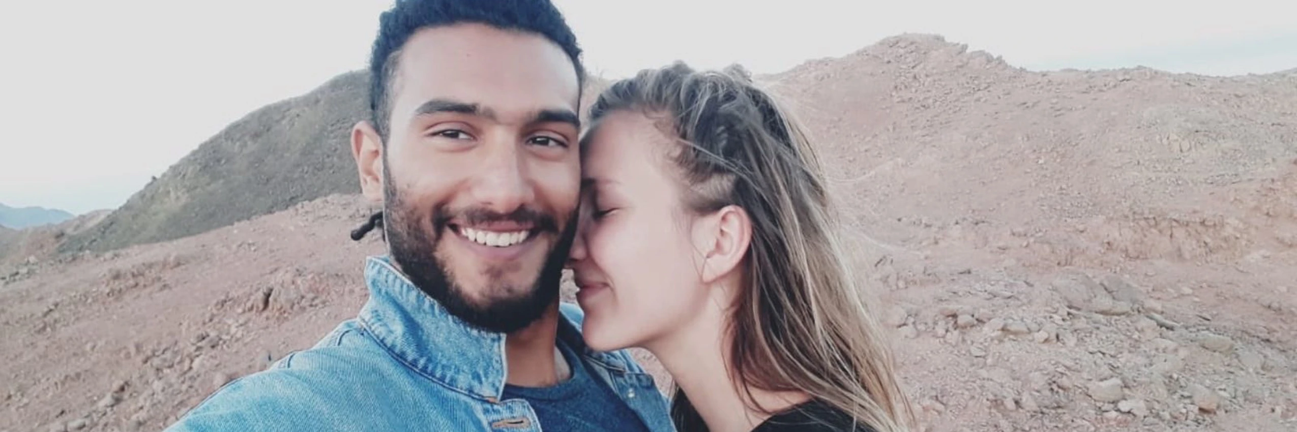 Badr Mohamed mit seiner Frau, der Salzburgerin Elena © privat
