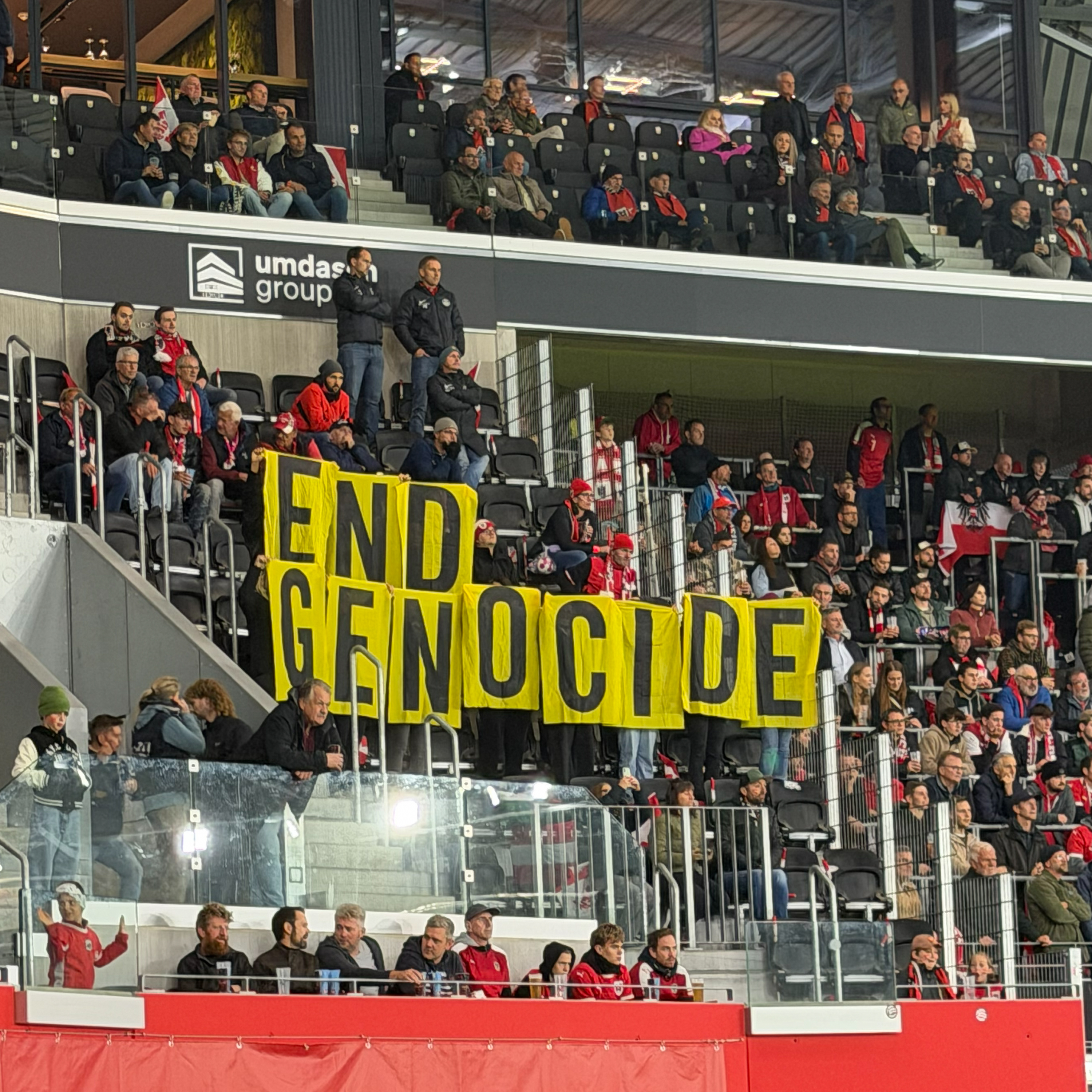 Israel Österreich Länderspiel Protest Amnesty International Österreich Zur Freien Verwendung 4