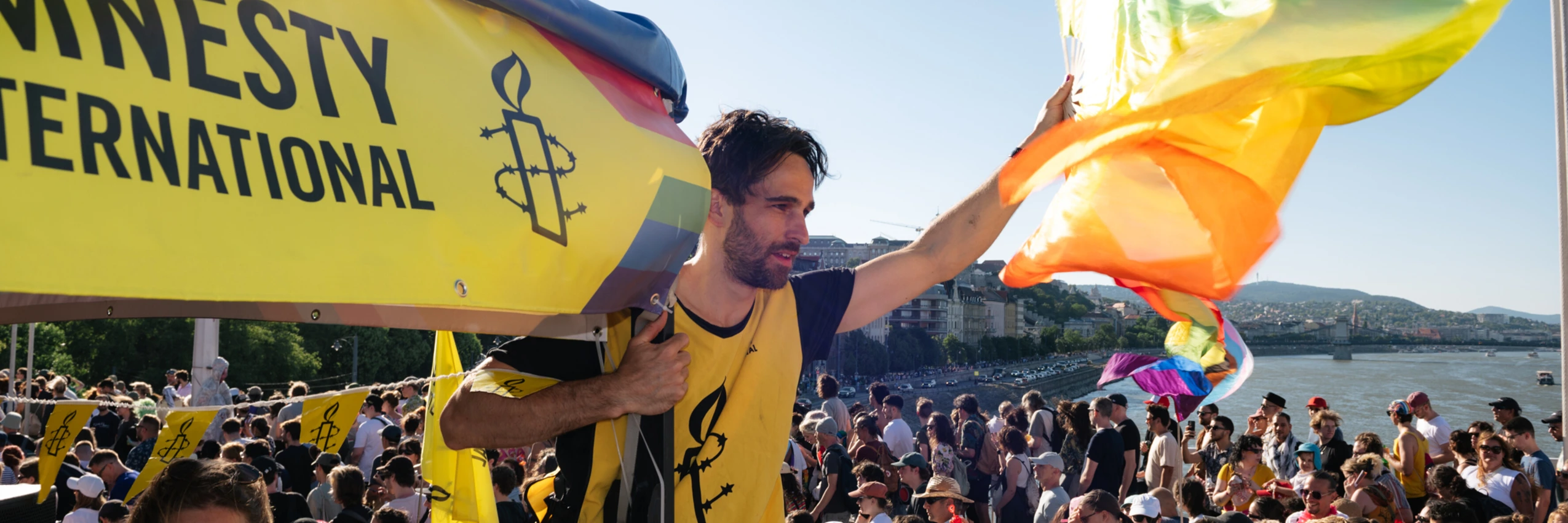 Trotz Verbotsversuch und Eingriff in die Versammlungsfreiheit: Die Budapest Pride 2025 hat stattgefunden. © Szabolcs Nagy