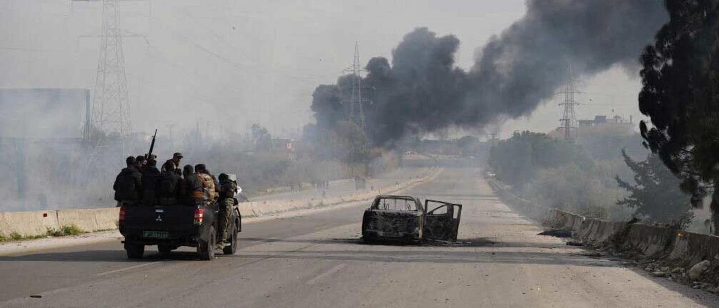 Gewaltausbruch auf den Straßen von Latakia im Nordwesten Syriens © Anadolu Via Getty Images