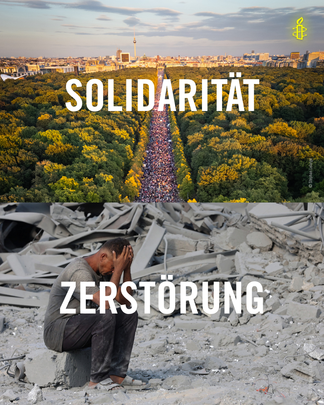 © Bild oben: Stéphan Lelarge; Bild unten: APA-Images / AFP /  Omar al-Qatta