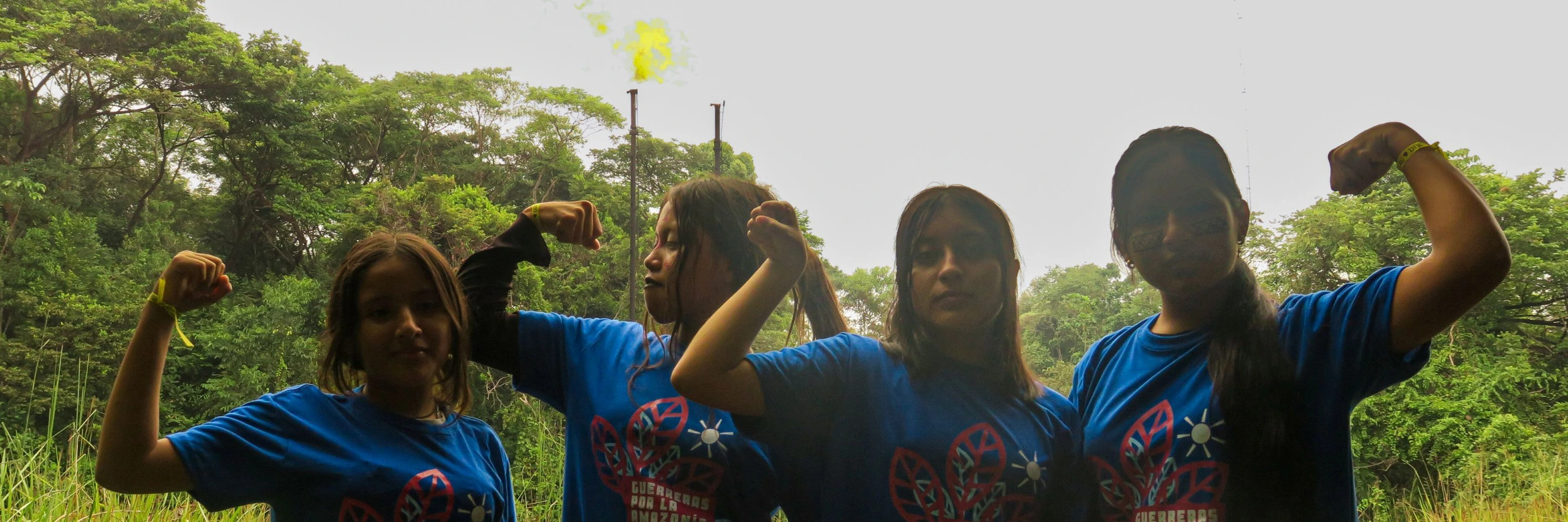 Junge Aktivistinnen der Gruppe "Guerreras por la Amazonía" © Iván Martínez / Amnesty International