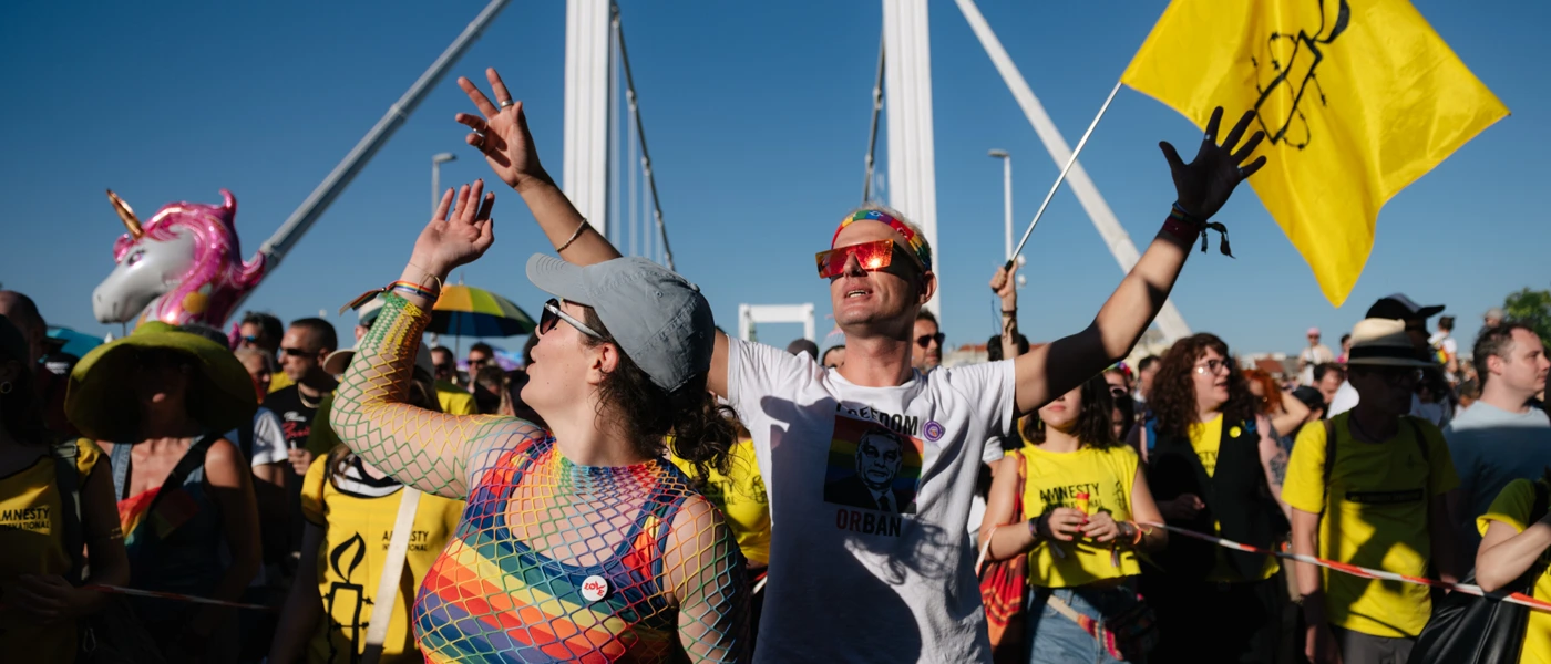 Budapest Pride 2025: Menschen demonstrieren friedlich für Gleichberechtigung und das Recht auf Versammlung © Szabolcs Nagy