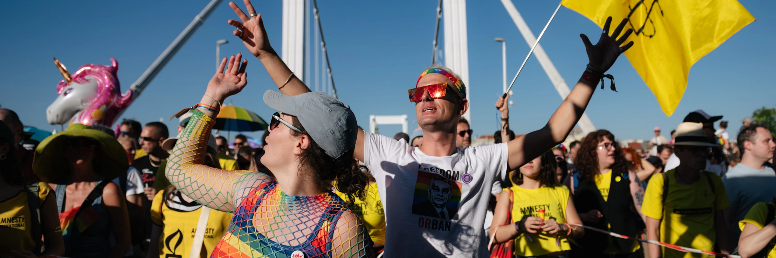 Budapest Pride 2025: Menschen demonstrieren friedlich für Gleichberechtigung und das Recht auf Versammlung © Szabolcs Nagy